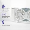 Proaira 9-inch Reversible Twin Window Fan, 3 Speed Control Extendable 23-1/2-inch to 37-inch w/Remote WNFR9W